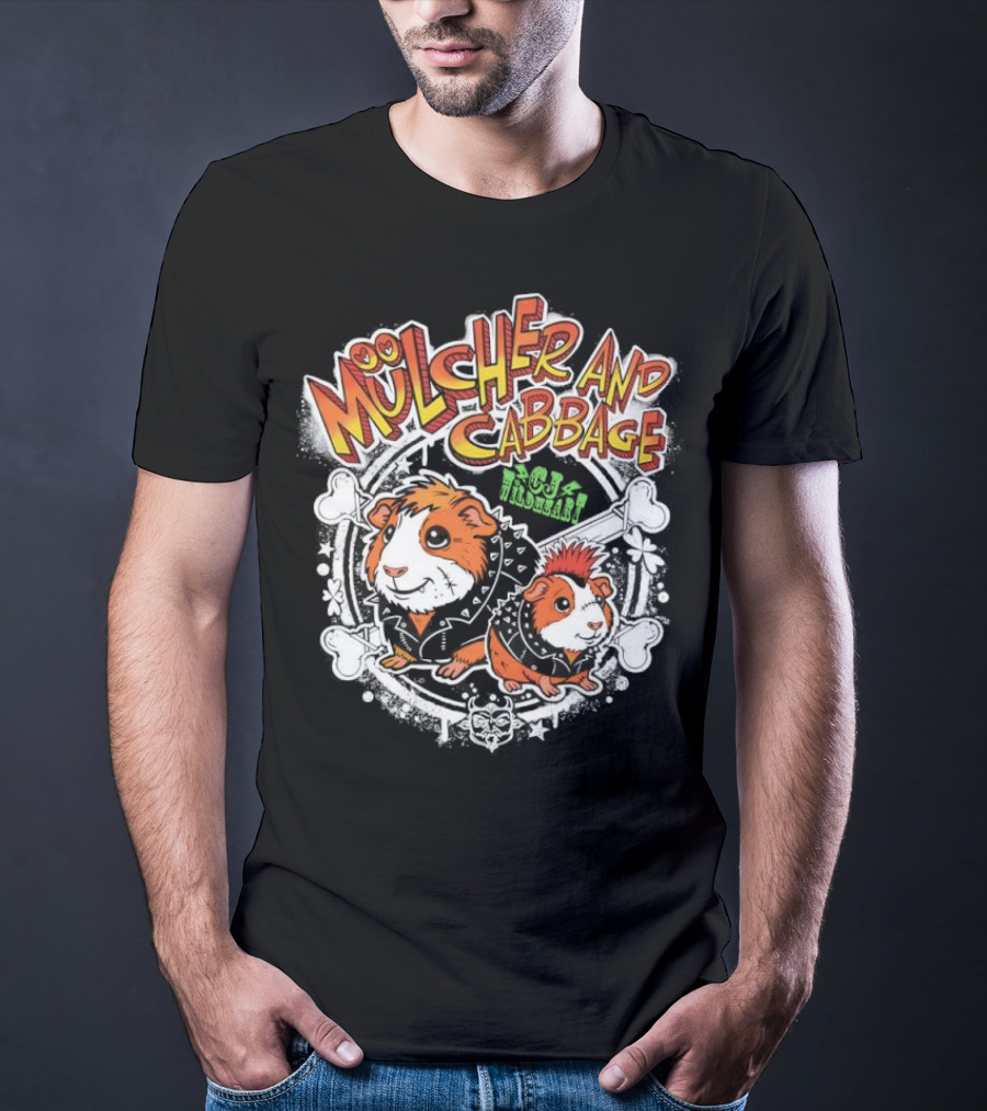Mulcher And Cabbage CJ Wildheart Guinea Pig Duo T-Shirt