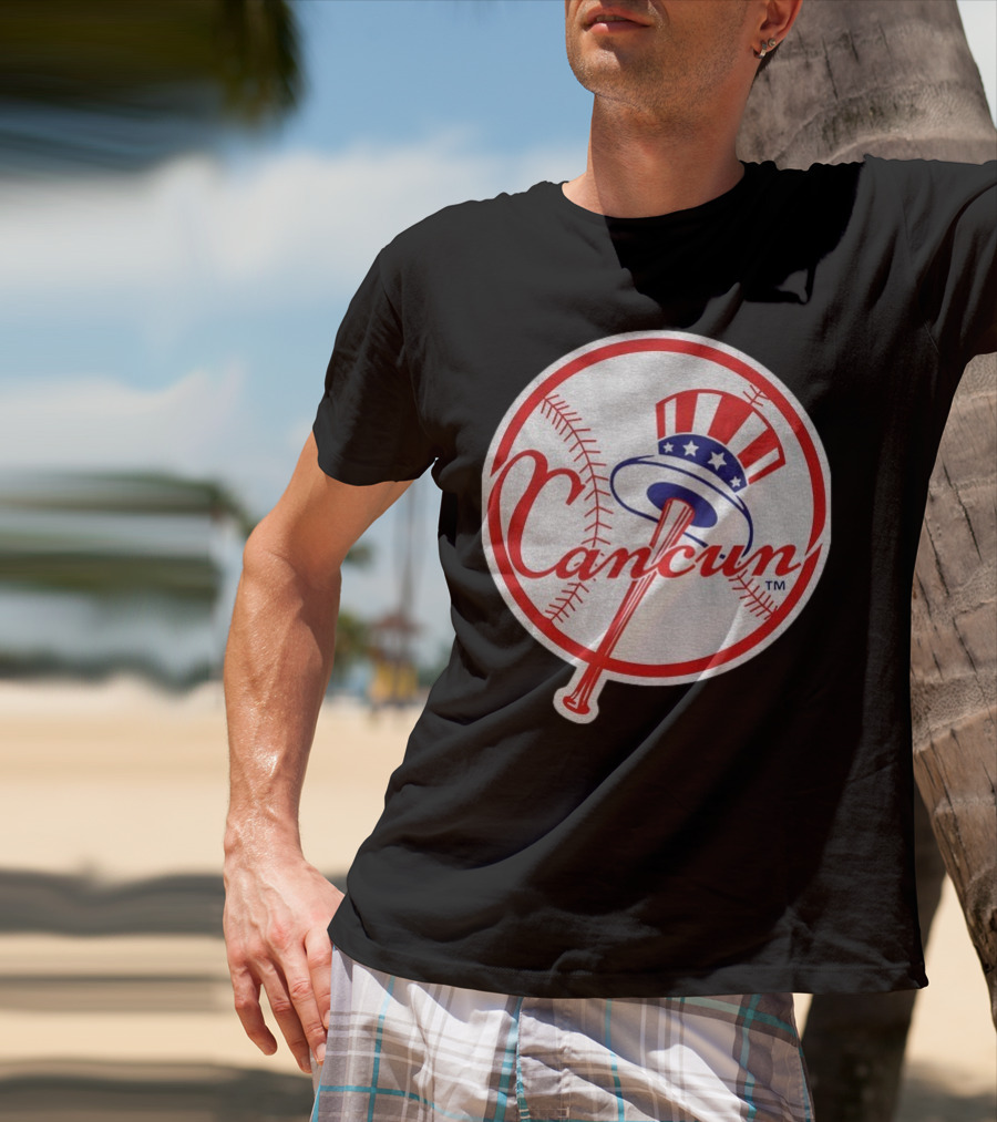 New York Yankees Cancun Baseball Parody With Funny Twist T-Shirt