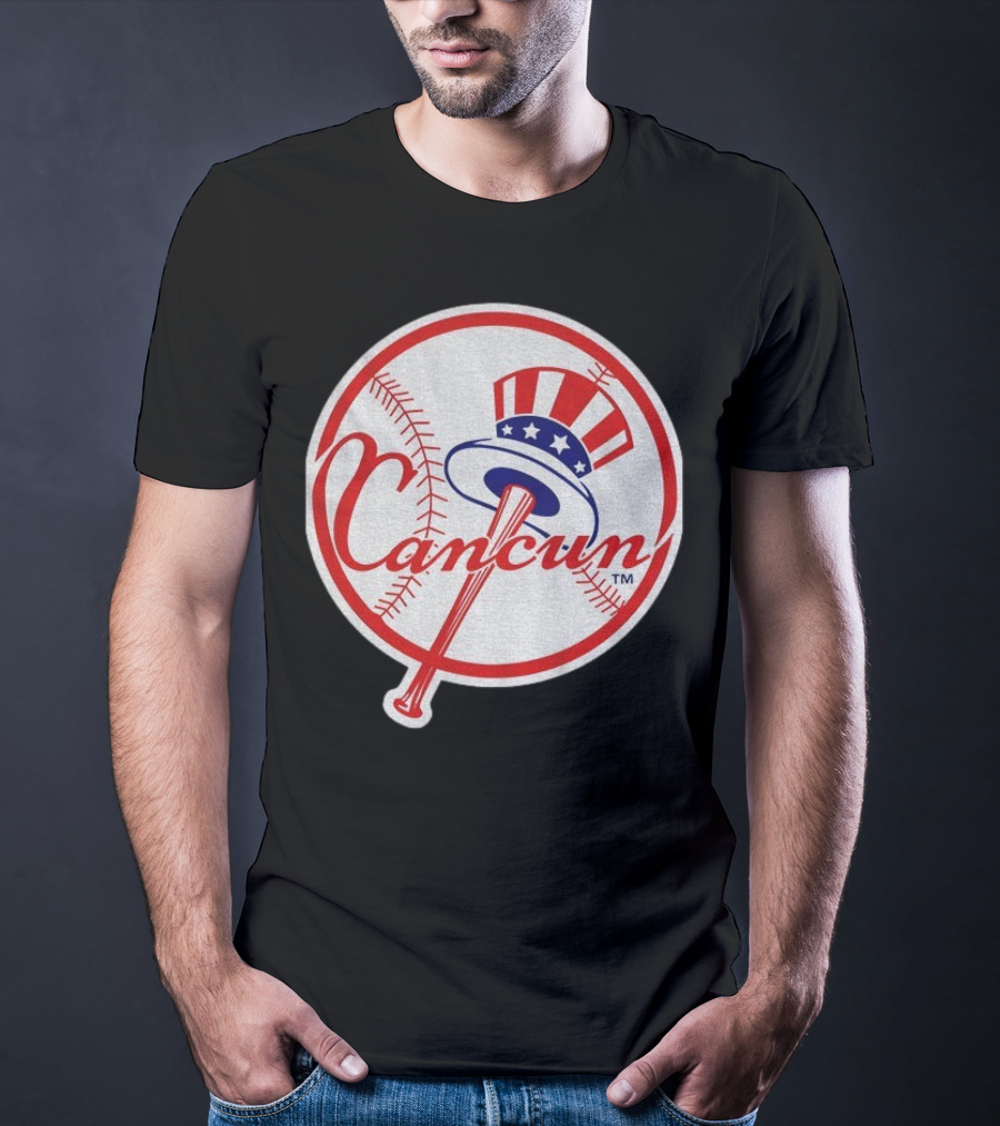 New York Yankees Cancun Baseball Parody With Funny Twist T-Shirt