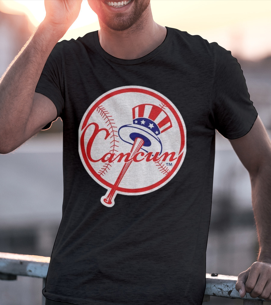 New York Yankees Cancun Baseball Parody With Funny Twist T-Shirt