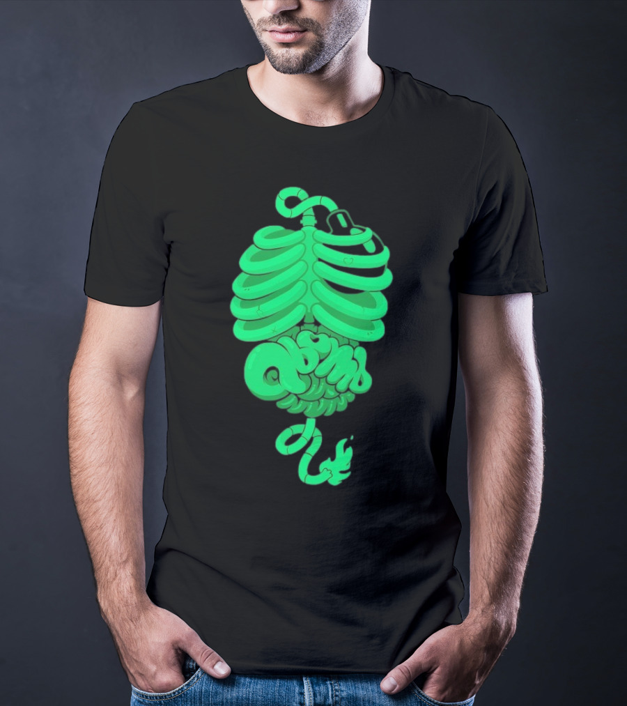 Qbomb Labs Neon Ribcage Gut Bomb T-Shirt
