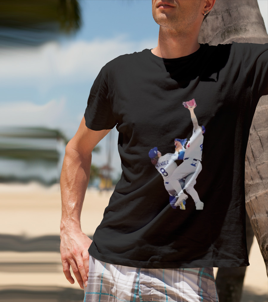 Andy Pages Hernandez Los Angeles Dodgers World Series Game 7 Catch Iconic Play T-Shirt