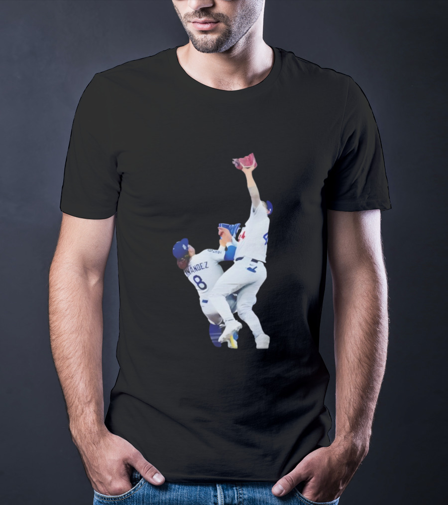Andy Pages Hernandez Los Angeles Dodgers World Series Game 7 Catch Iconic Play T-Shirt