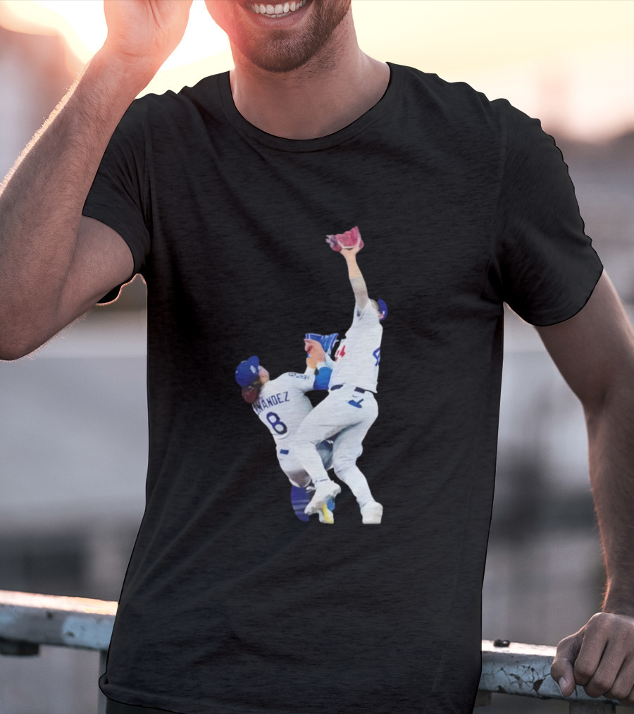 Andy Pages Hernandez Los Angeles Dodgers World Series Game 7 Catch Iconic Play T-Shirt