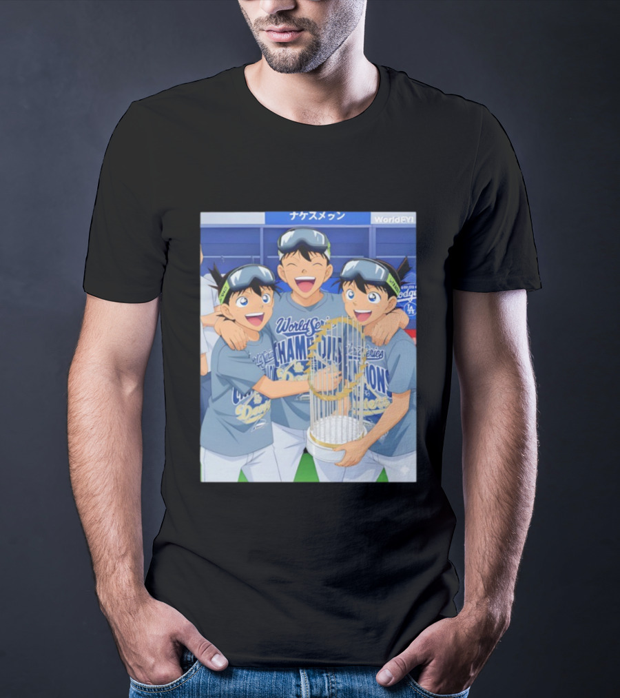 World Series Champions Dodgers Anime Celebration Dodgers Stadium 2025 T-Shirt