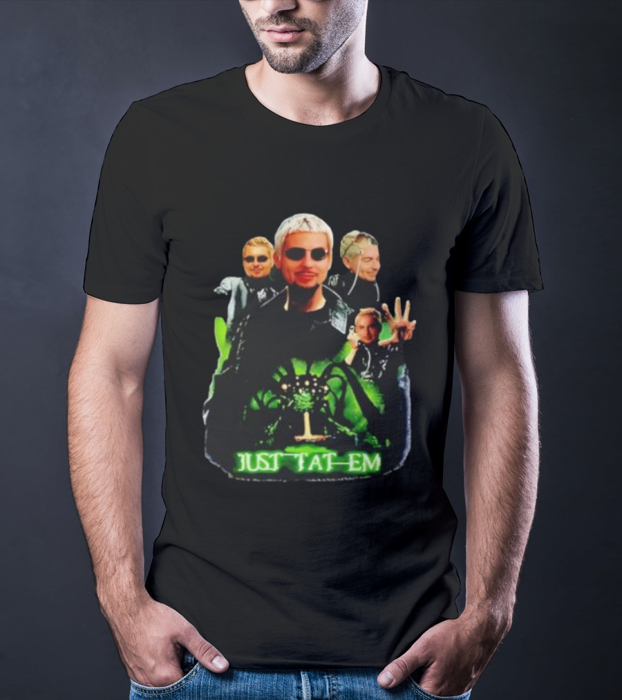 Justin Barona Just Tat Em Matrix Parody 90s Pop Culture T-Shirt
