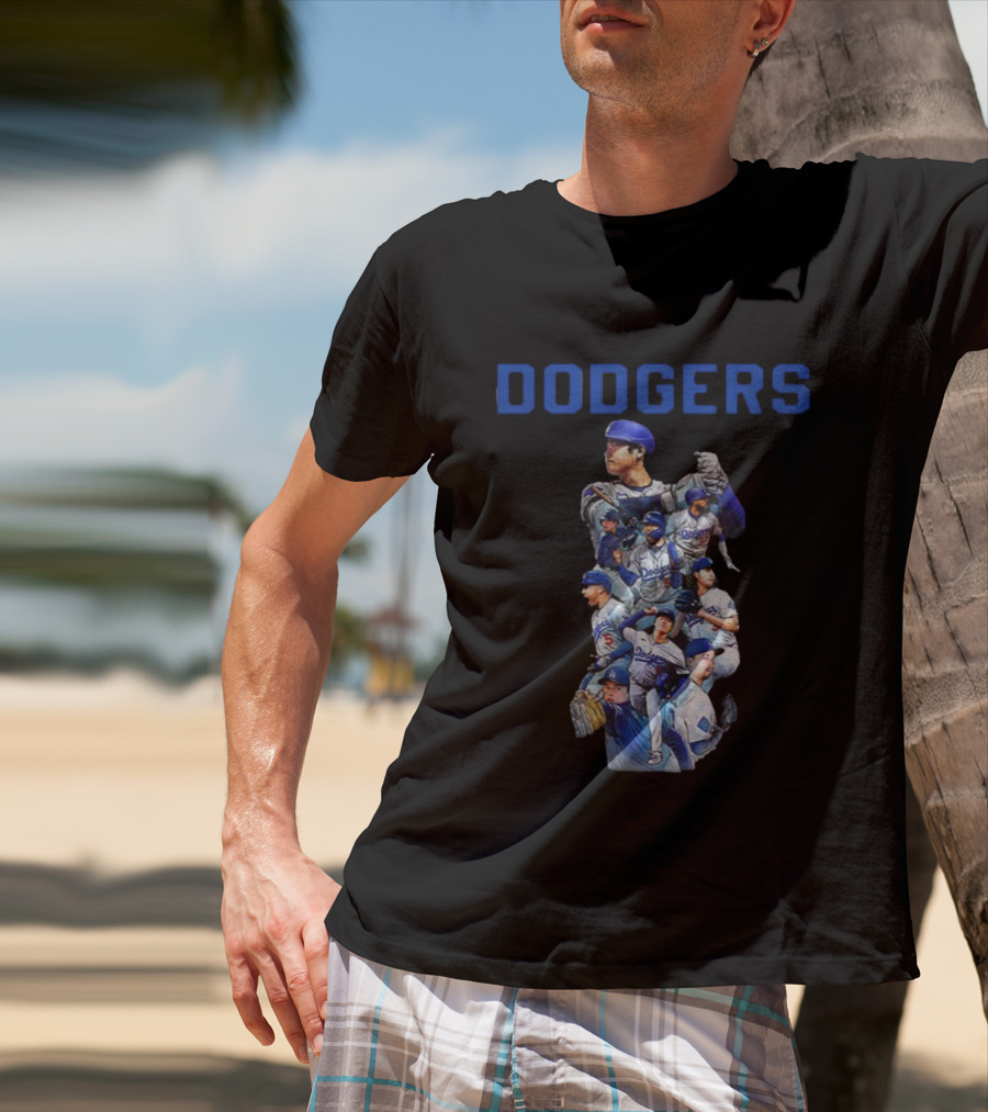 Los Angeles Dodgers 2025 World Series Champions Players Cartoon T-Shirt