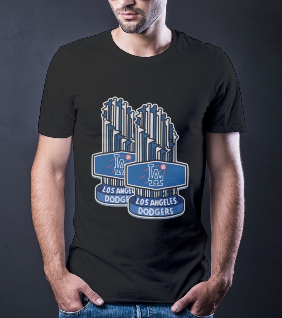 Los Angeles Dodgers MLB World Series Champions Trophy 2025 T-Shirt
