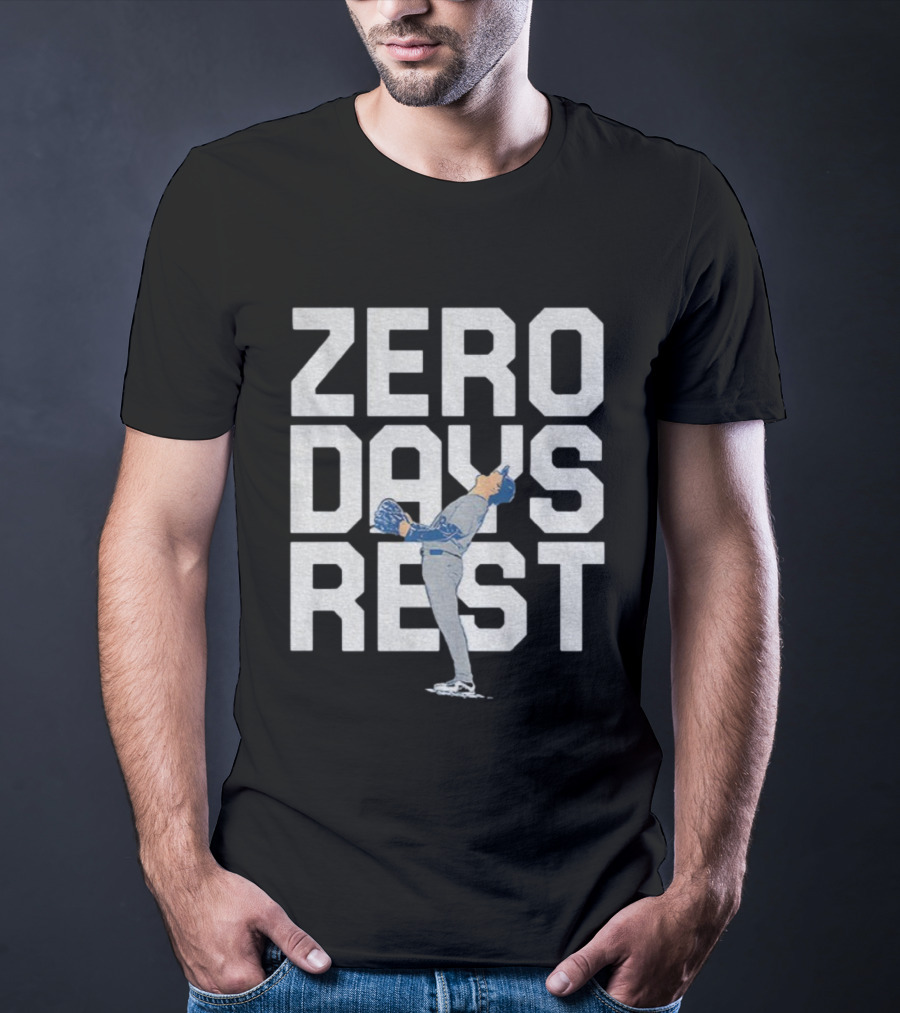 Yoshinobu Yamamoto Zero Days Rest Los Angeles Dodgers MLB World Series MVP 2025 T-Shirt