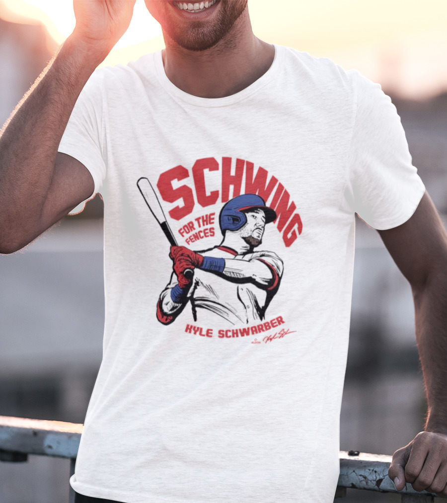 ```Schwing For The Fences Kyle Schwarber Philadelphia Signature Moment``` T-Shirt