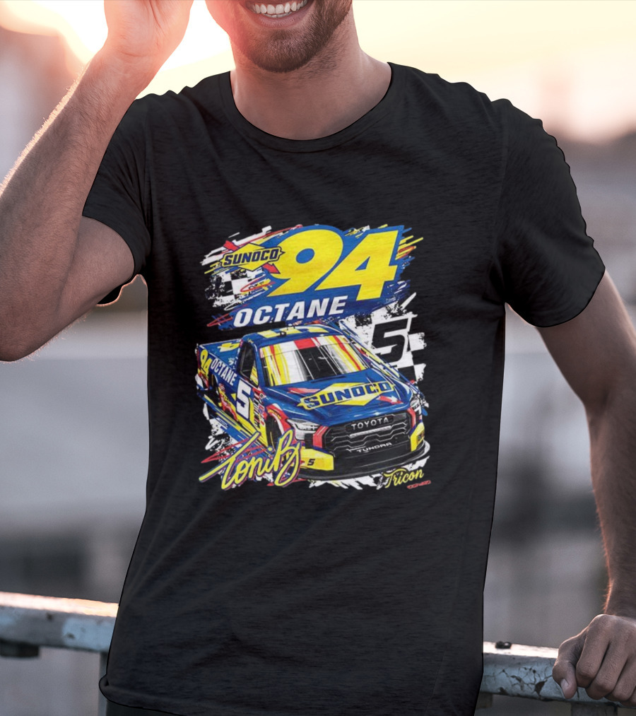 Sunoco Octane 94 Toni Breidinger Toyota Tundra 5 Tricon 2025 T-Shirt