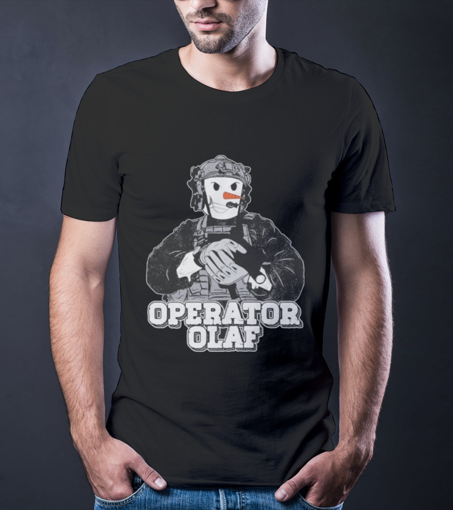 Operator Olaf Tactical Snowman Christmas T-Shirt