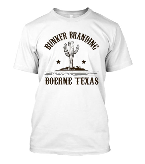 Bunker Branding Boerne Texas Cactus Desert Stars T-Shirt