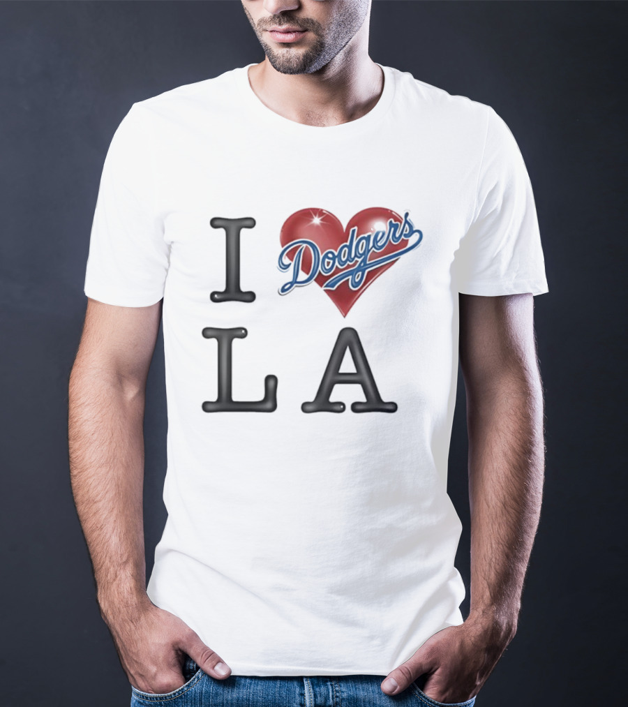 I Heart Dodgers LA T-Shirt