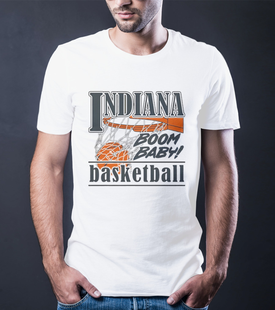 Indiana Basketball Boom Baby Hoosiers Men’s Basketball T-Shirt