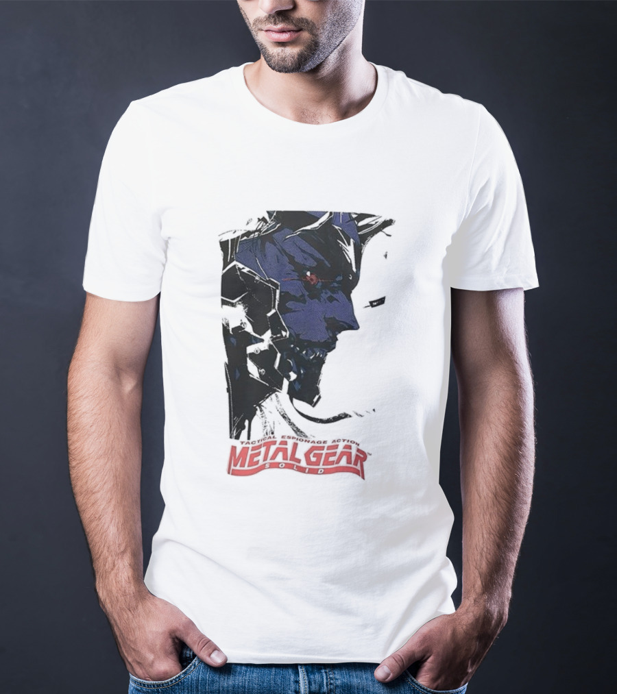 Metal Gear Solid Tactical Espionage Action Iconic Snake Illustration T-Shirt