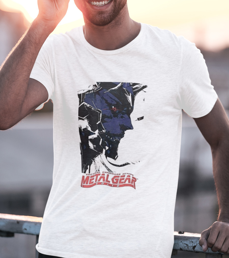 Metal Gear Solid Tactical Espionage Action Iconic Snake Illustration T-Shirt