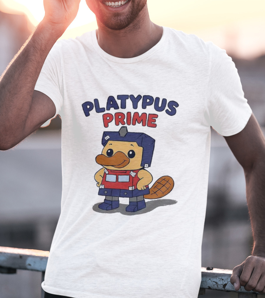 Platypus Prime Optimus Transformers Cute Crossover T-Shirt