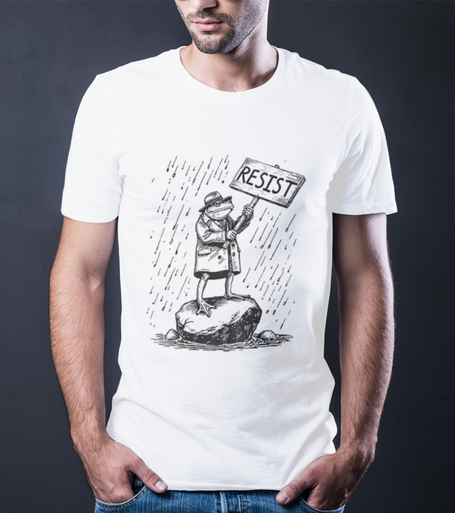 Portland Frog Resist Freedom Anti MAGA Anti Trump T-Shirt