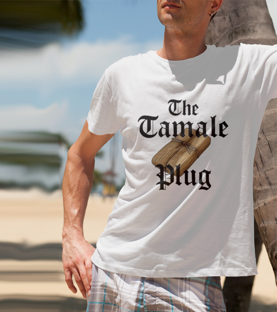 The Tamale Plug Wrapped Corn Husk Icon T-Shirt