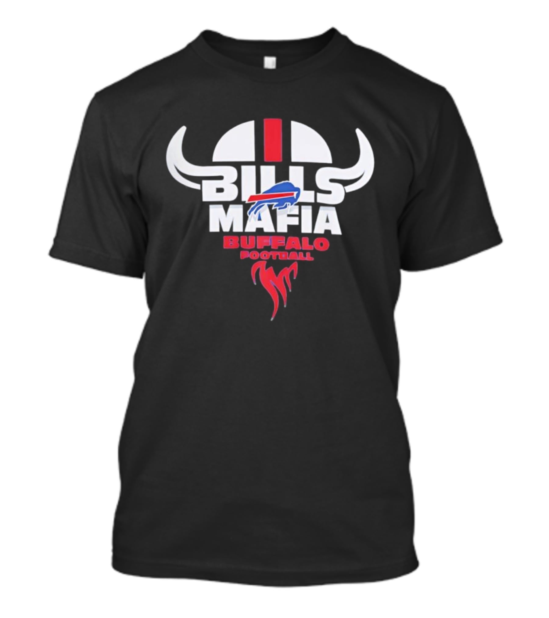 Buffalo Bills Mafia Iconic Football Flames T-Shirt