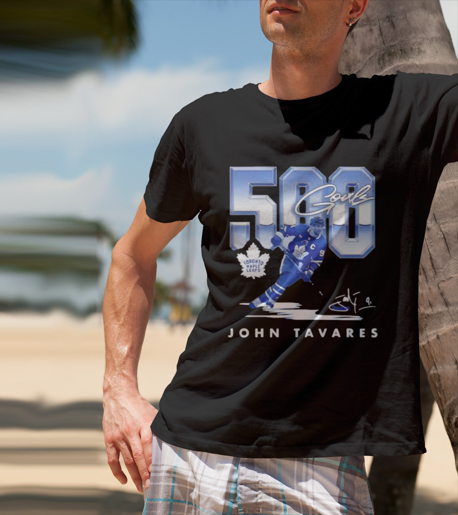 John Tavares Toronto Maple Leafs 500 Goals Milestone Celebration T-Shirt