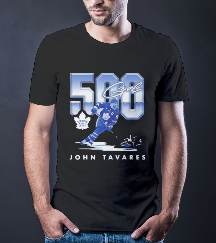 John Tavares Toronto Maple Leafs 500 Goals Milestone Celebration T-Shirt