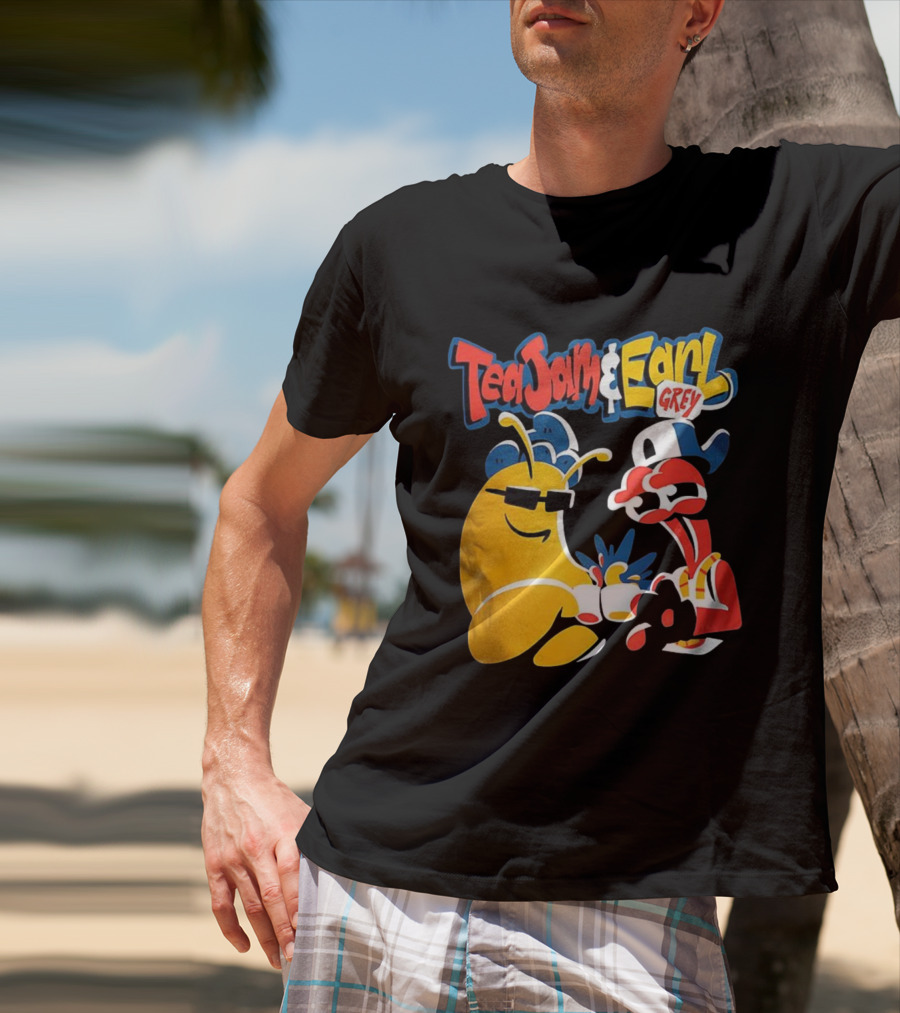 Tea Jam And Earl Grey Nostalgic Video Game Tribute T-Shirt