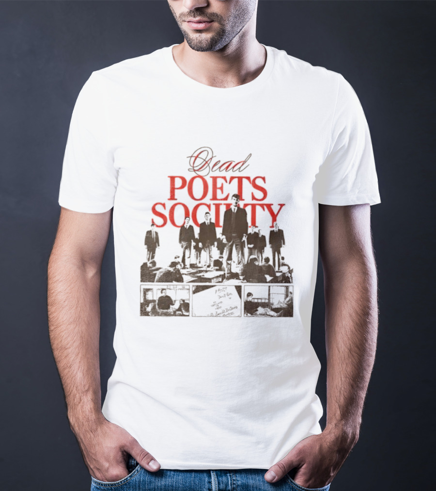 Dead Poets Society 1989 Film Iconic Group Silhouette T-Shirt