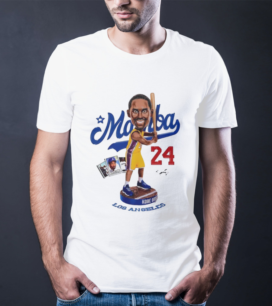 Mamba Los Angeles Kobe Bryant 24 Baseball Bobblehead Dodgers Tribute T-Shirt
