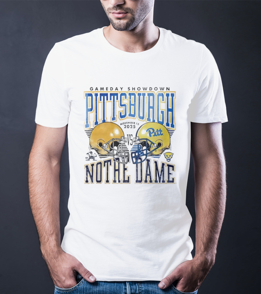 Gameday Showdown Pitt Panthers Football Vs Notre Dame Fighting Irish November 15th 2025 T-Shirt
