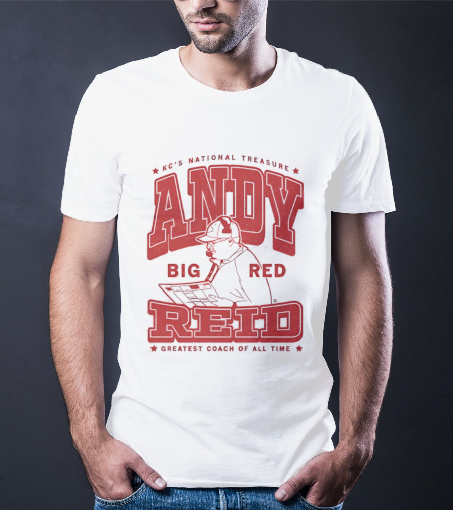 KC's National Treasure Andy Big Red Reid Greatest Coach Of All Time T-Shirt