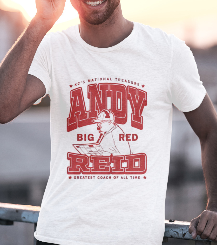 KC's National Treasure Andy Big Red Reid Greatest Coach Of All Time T-Shirt