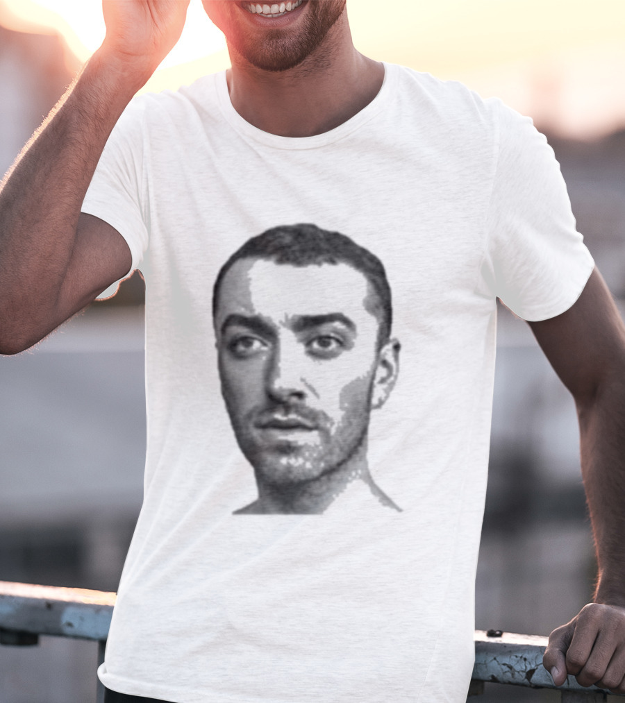 Sam Smith The Thrill Of It All Monochrome Portrait T-Shirt