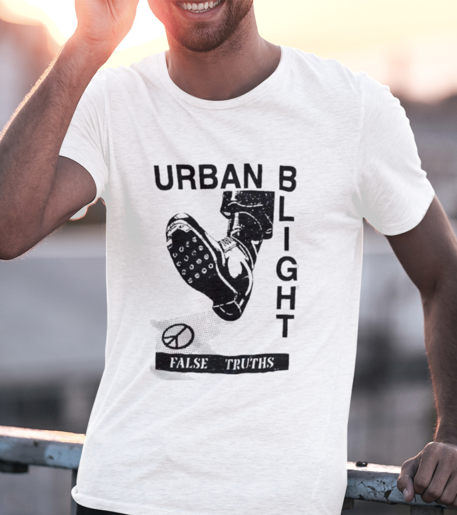 Urban Blight Boot False Truths Stars Sneaker Kick T-Shirt