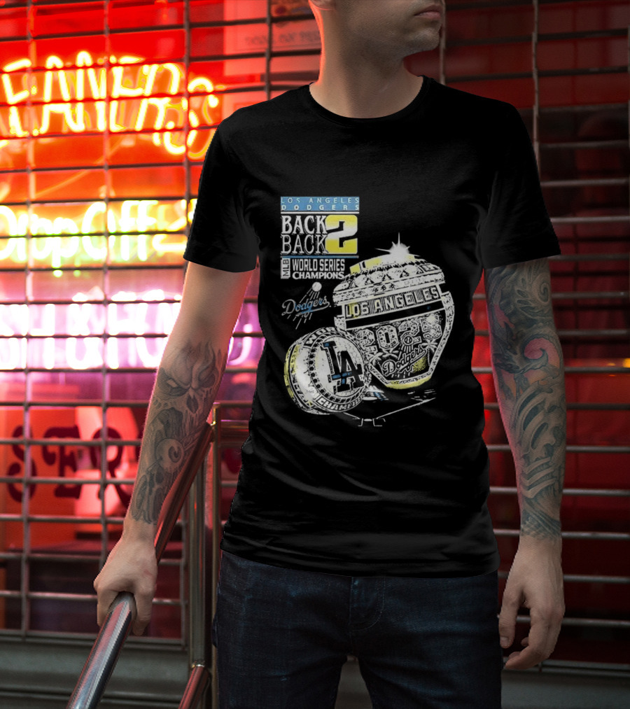 Los Angeles Dodgers Back To Back World Series 2025 Champions Diamond Ring Dodgers Championship T-Shirt