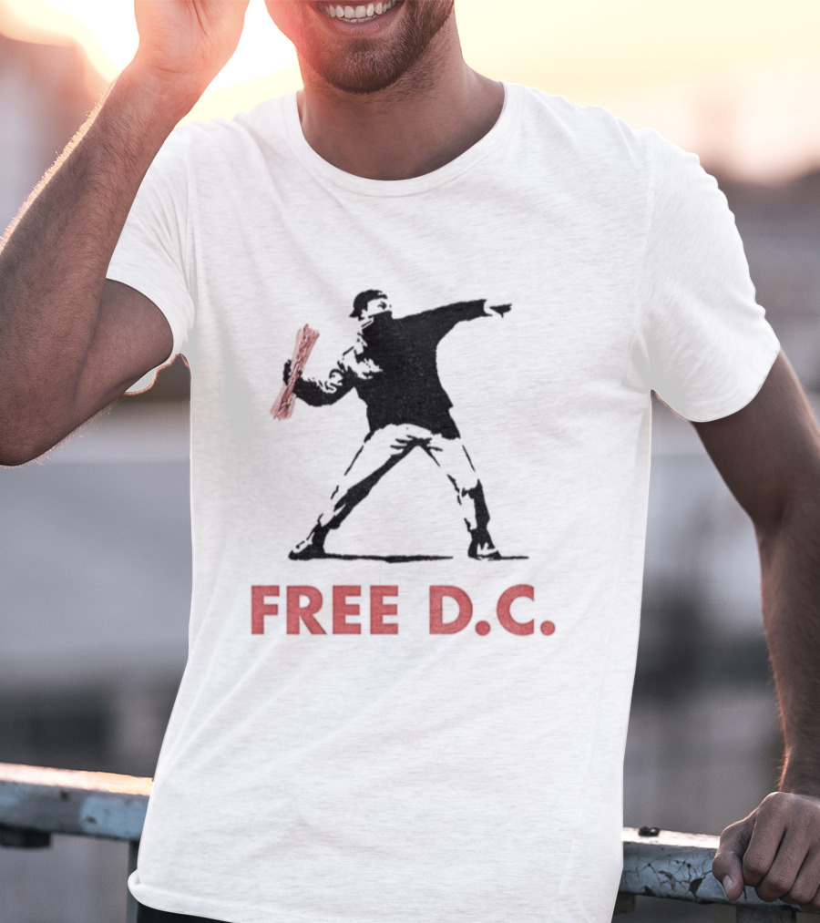 2025 Free D.C. Sandwich Guy Iconic Street Art Style T-Shirt