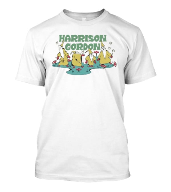 Harrison Gordon Wizard Figures With Star Wands And Mushrooms T-Shirt