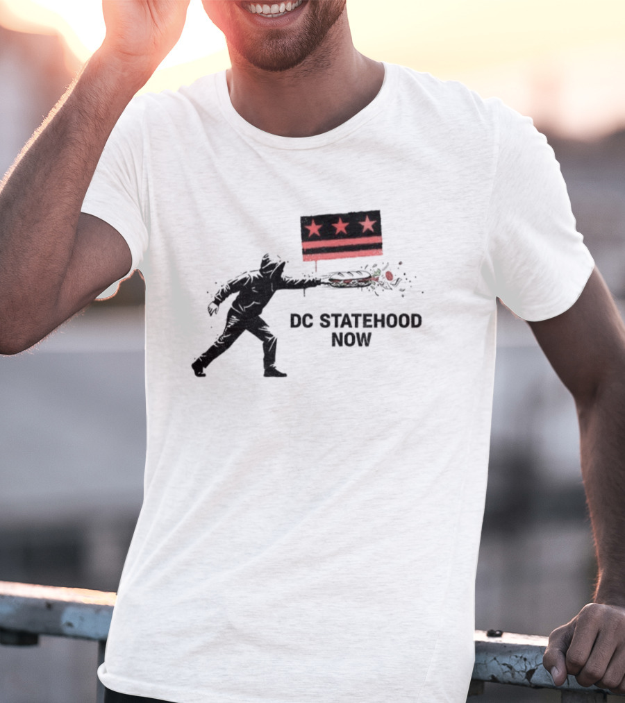 DC Statehood Now Red Stars And Stripes Protest T-Shirt