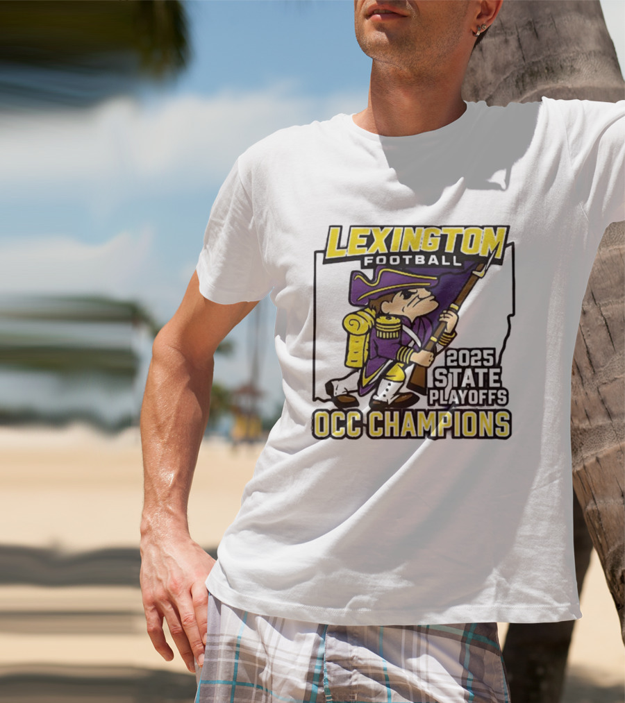 Lexington Football 2025 State Playoffs OCC Champions T-Shirt