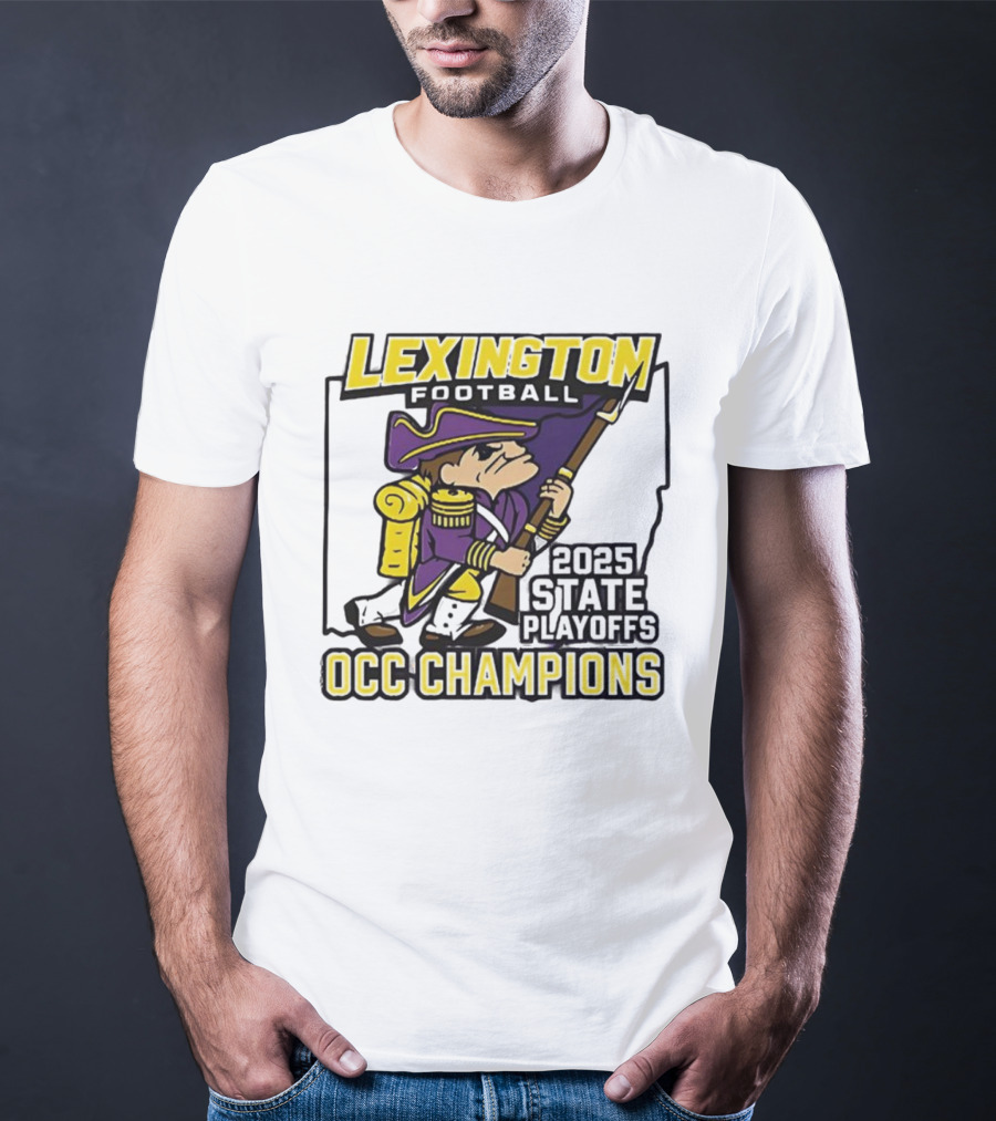 Lexington Football 2025 State Playoffs OCC Champions T-Shirt