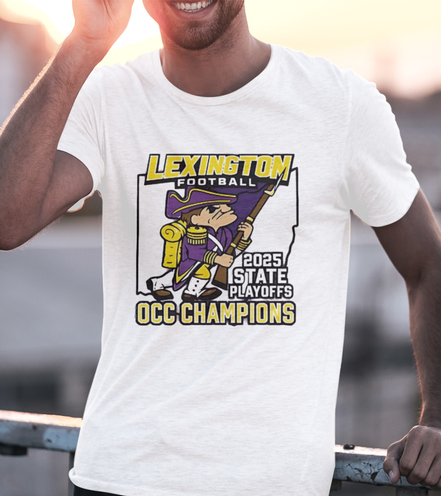 Lexington Football 2025 State Playoffs OCC Champions T-Shirt