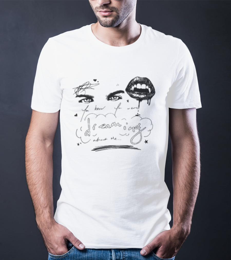 Ian Somerhalder Dreaming Romantic Eyes And Lips T-Shirt