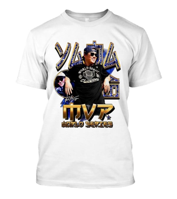 Yamamoto LA Dodgers World Series MVP 2025 Champions Signature T-Shirt