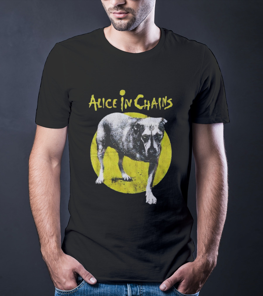 Alice In Chains Three-Legged Dog Iconic Band Logo T-Shirt