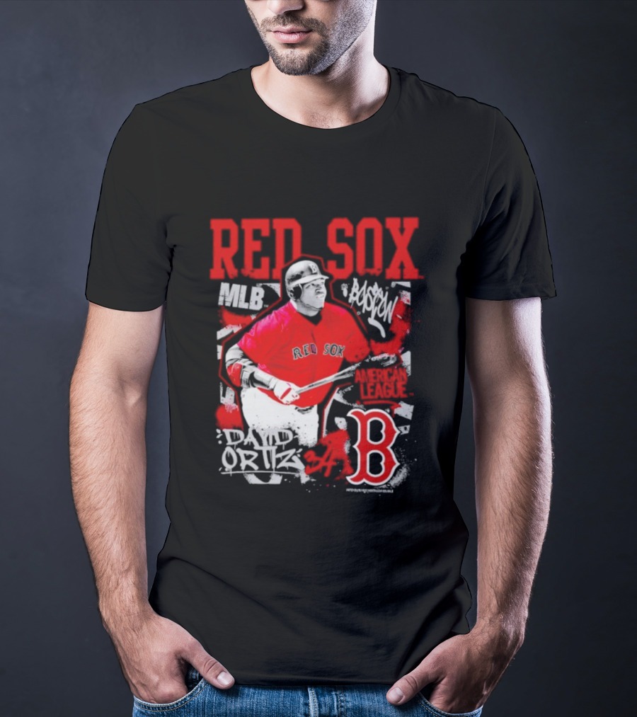 David Ortiz MLB Red Sox Cooperstown Star Moment Boston B T-Shirt