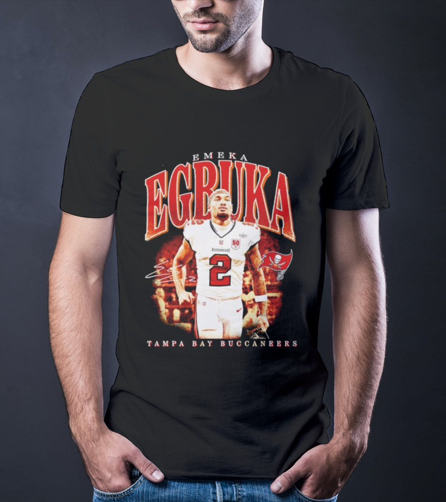 Emeka Egbuka Tampa Bay Buccaneers Egbuka 2 Football Player T-Shirt
