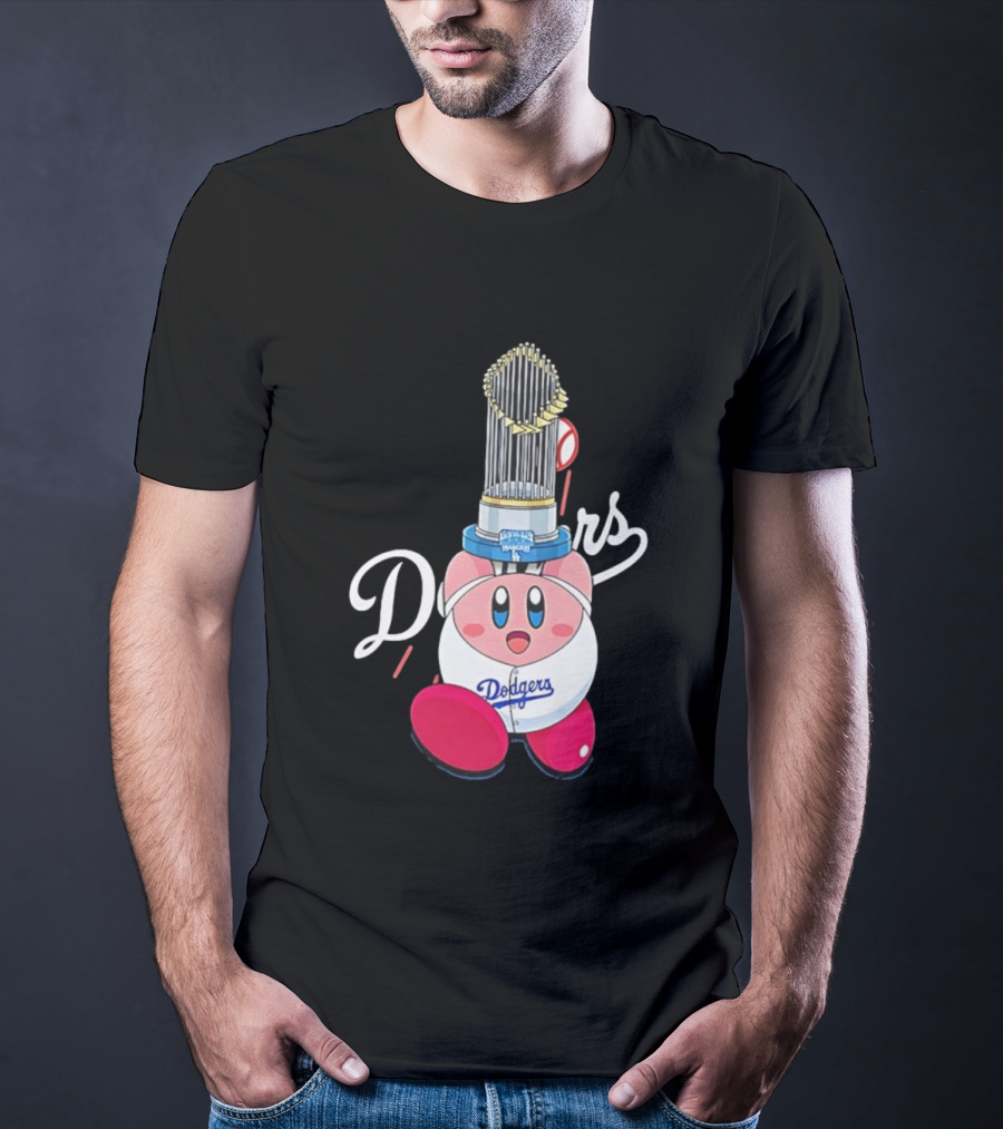 Kirby Dodgers Trophy World Series Champions MLB 2025 T-Shirt