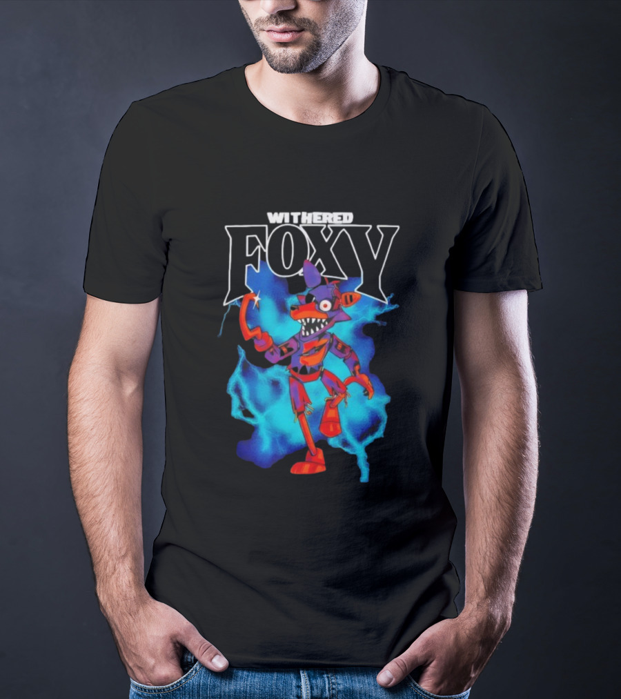 Withered Foxy Five Nights At Freddy’s Colorful Character Artwork T-Shirt