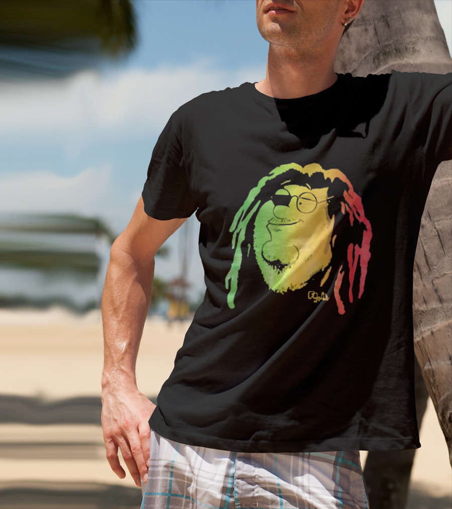 Family Guy Peter Griffin Rasta Colors Bob Marley Style T-Shirt